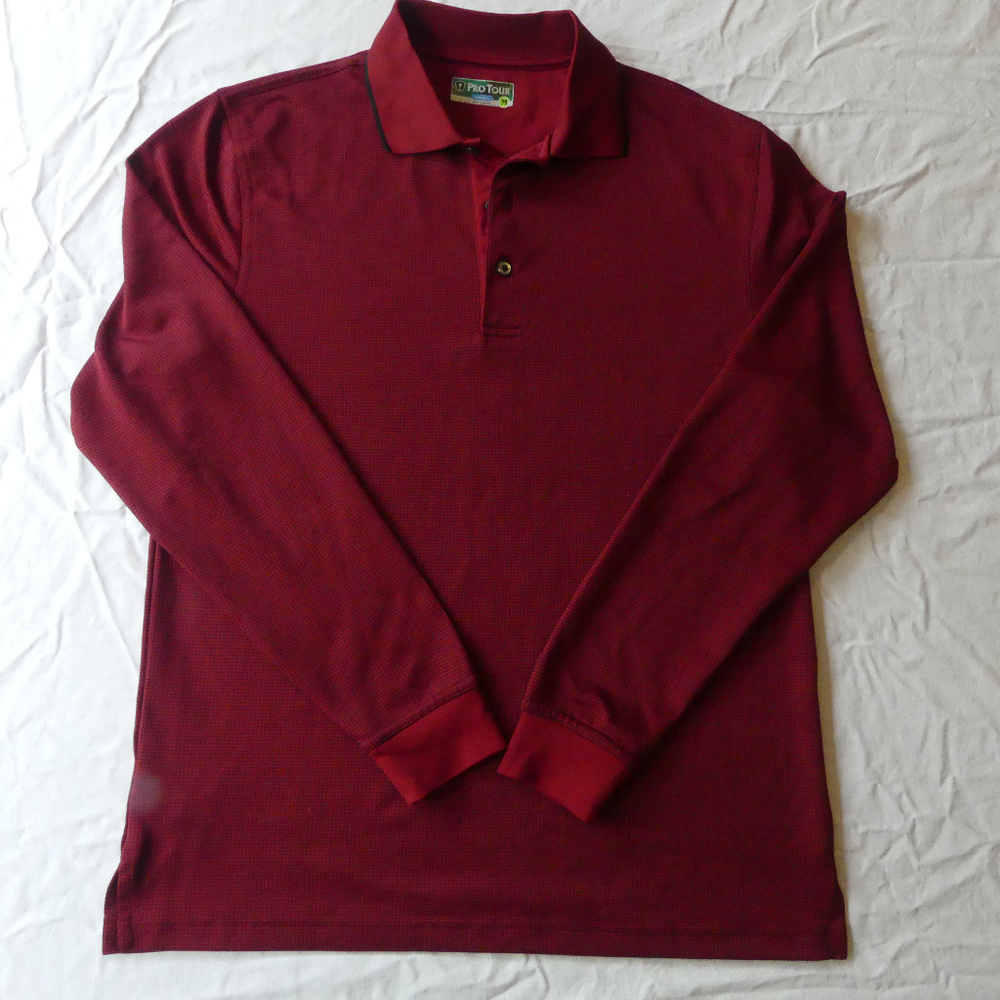 Protour Long Sleeve performance golf polo